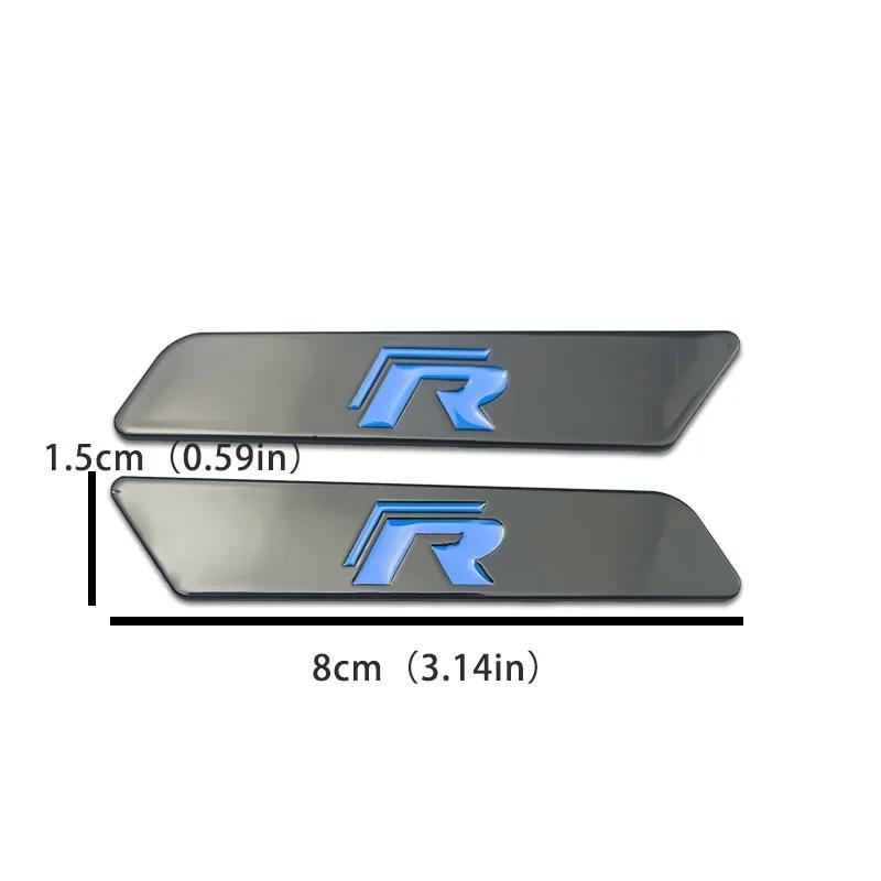 AABIO1 3D Metal for VW Volkswagen Golf Polo Tiguan Passat Bora Jetta Touran Caddy GTI T-Roc Car Side Fender Emblem Sticker Trunk Badge