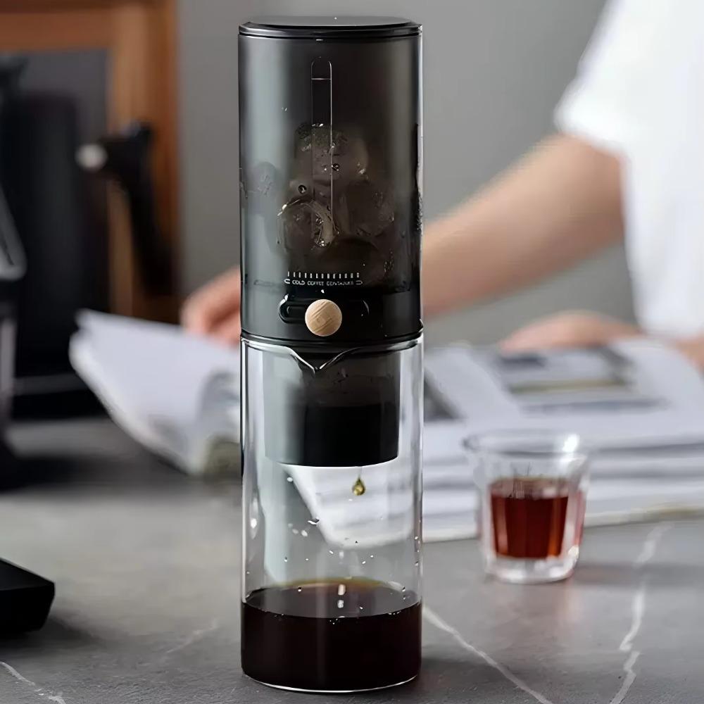 450ml Ice Drip Coffee Maker with Filter Paper Cold Brew Coffee Dripper Outdoor