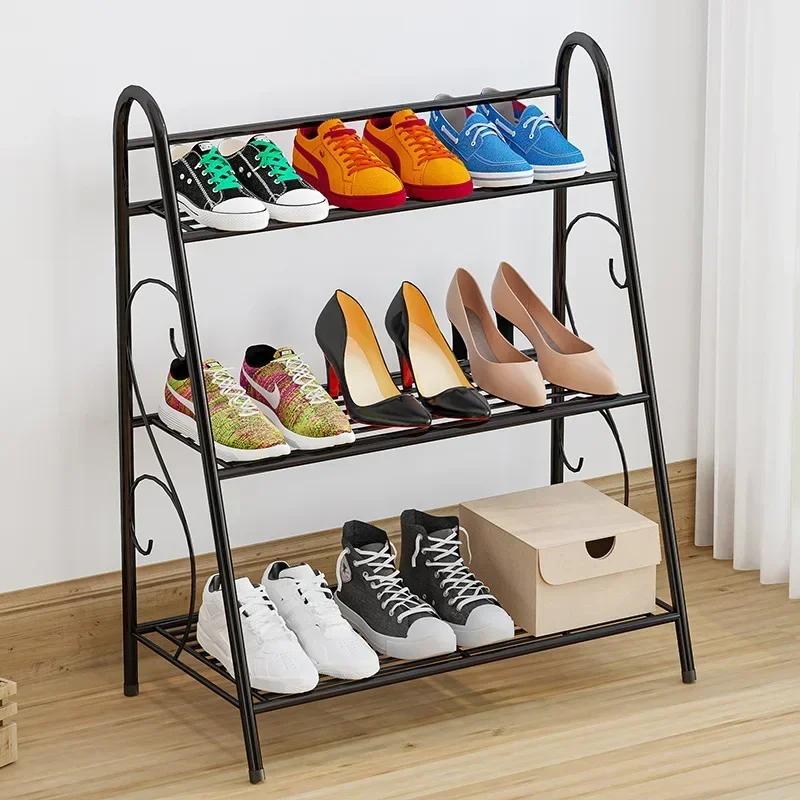 3 Layers Iron Flower Pot Stands Plant Shelf Stand Succulent Rack Balcony Simple Indoor Garden Shelves Shoes Book Rack Home Decor