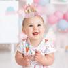 Детская шляпа для дня рождения, корона для девочки 1, 2, 3 лет, корона для принцессы, головной убор с милым украшением для вечеринки по случаю дня рождения ребенка