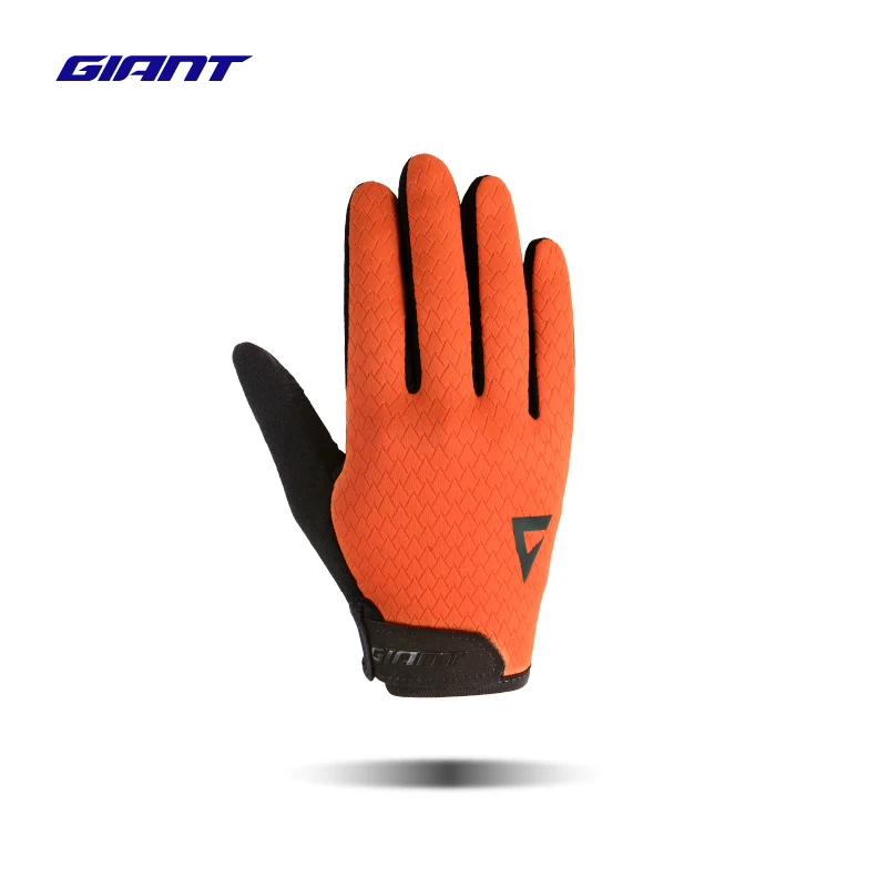 Authentic Giant Rush Mark Autumn and Winter Long-Finger Gloves, Windproof, Fleece-Lined, Warm, Shock-Absorbing Cycling Gloves