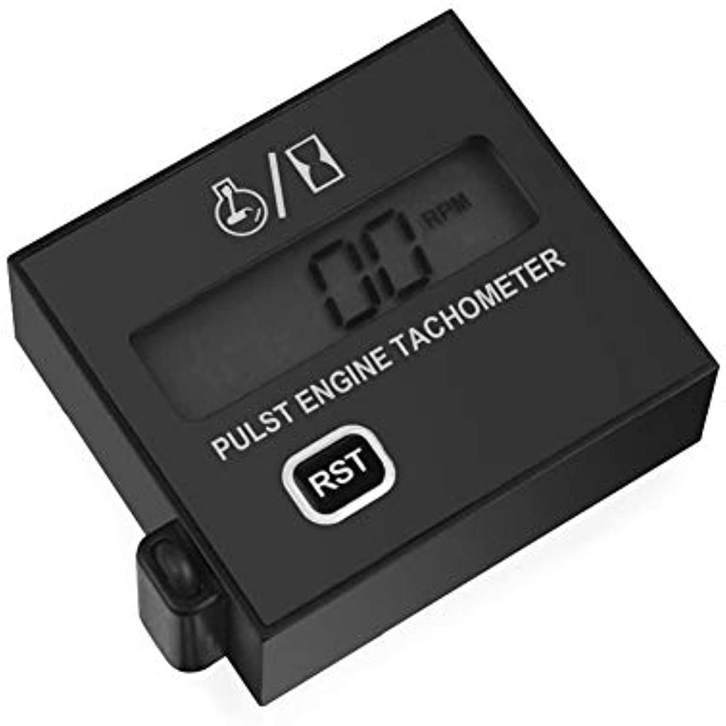 Цифровой тахометр, индуктивный тахометр со счетчиком часов для бензопил, газонокосилок и мотоциклов, сменный аккумулятор из 1 шт.