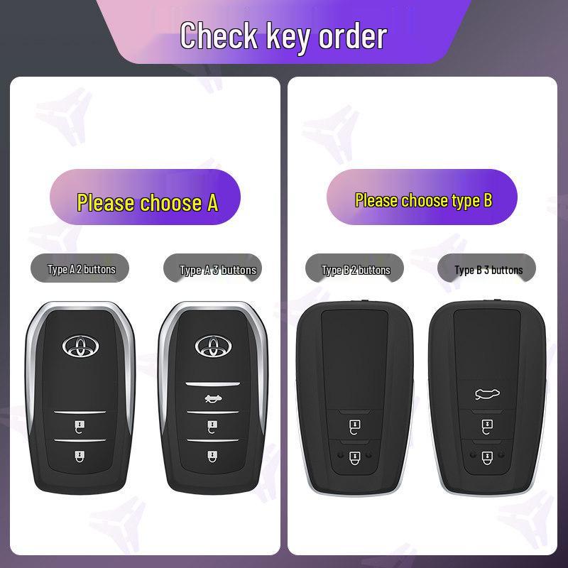 Персонализированный чехол для ключа для Toyota Corolla, Camry, Levin, Avalon, Highlander, RAV4 и C-HR