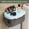 Plastic Tissue Box Wall Mounted Toilet Paper Holder Portable Tissue Holder  Storage Rack