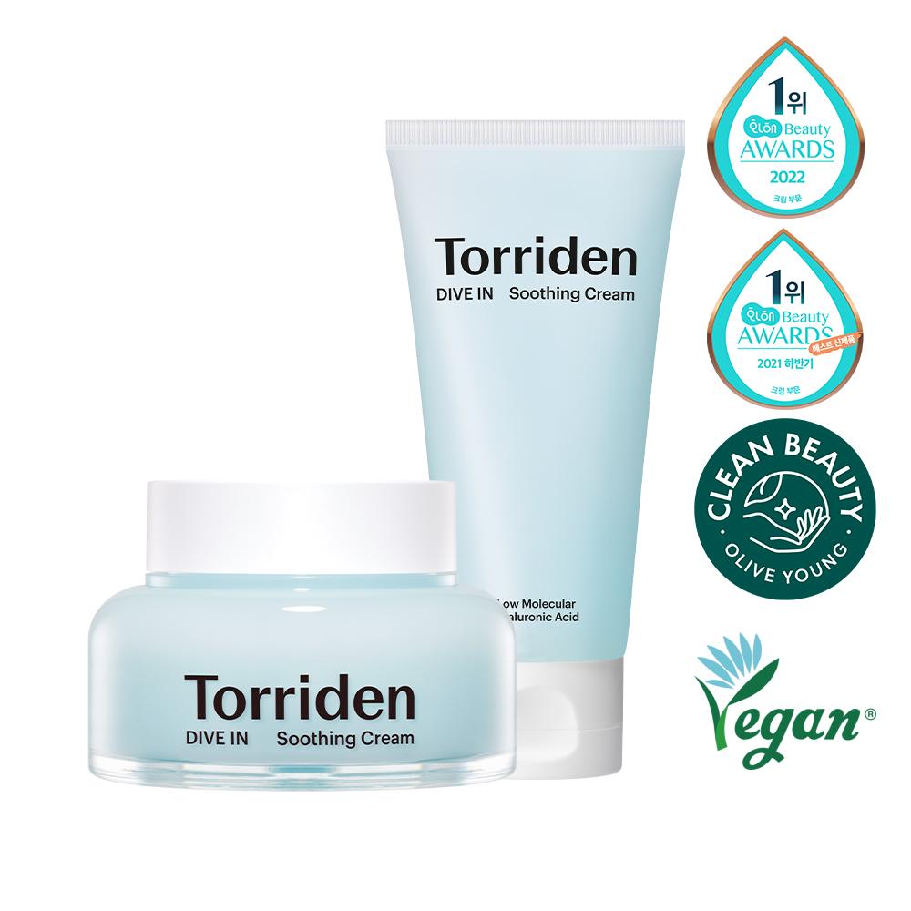 TORRIDEN Dive-in Hyaluronic Acid Soothing Cream Double Set (100ml+100ml)