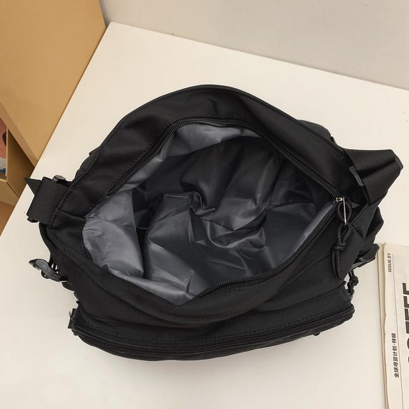 Студенческая сумка-мессенджер, однотонная мужская сумка через плечо, большая вместительная женская сумка через плечо