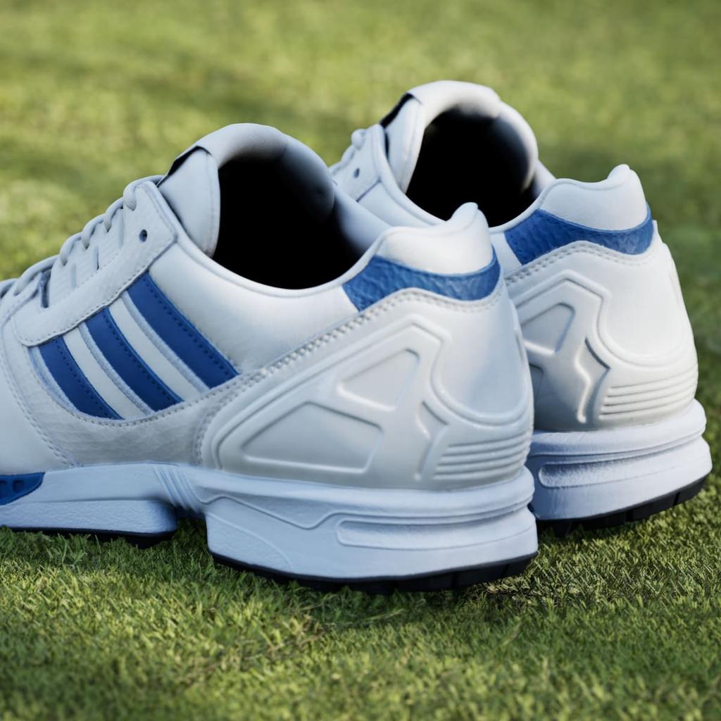 adidas ZX 8000 БЕЗ ШИПОВ ДЛЯ ГОЛЬФА JQ3446 Унисекс Спортивная Обувь для Производительности Белый / Приглушенный Бирюзовый / Хрустальное Небо