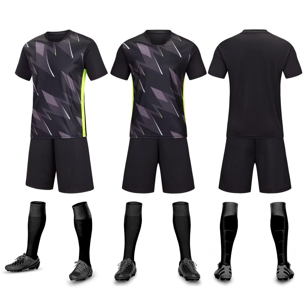 Children'S Football Jersey Set Short-Sleeved Student Class Uniform Sports Football Jersey Team Game Children'S Training Jersey Printing