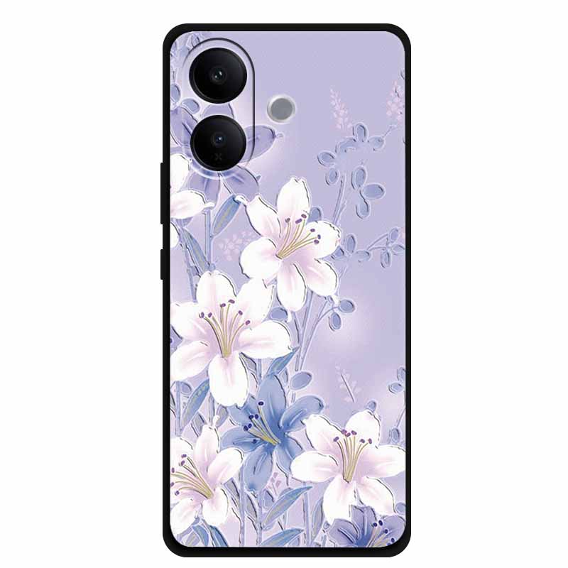 3D Цветочный тисненый чехол для vivo V60 Lite 4G 5G, Мягкий силиконовый чехол для телефона Vivo V60 Lite, Защитный корпус, Военный класс