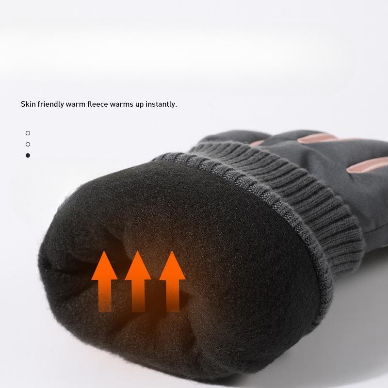 Мужские и женские зимние лыжные перчатки Original Standard Plus бархатные толстые теплые водонепроницаемые для холодной зимы для езды на мотоцикле электровелосипеде