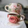 Креативная керамическая чашка Итальянская чашка для эспрессо кухонные аксессуары Бытовая Термостойкая кружка для чая с принтом Бабочка и Растение 120 мл