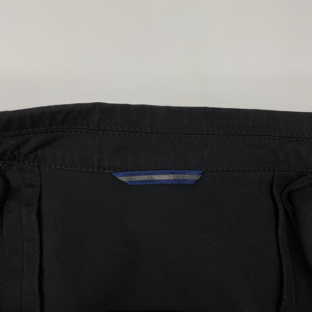 Jun hashimoto 1032010007 Черная куртка из твила Tencel стрейч Куртка 2 Темно-синий Поношенный