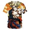 Anime Dragon Ball Son Goku 3D Print Kids Summer Fashion Casual Unisex Children's Clothing Tshirt Tops