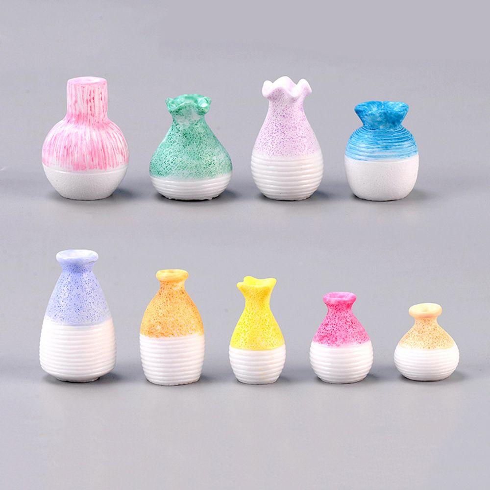 DIY Accessories Figurines Fairy Garden Miniature Flowerpot Resin Vase Micro Landscape Garden Decor