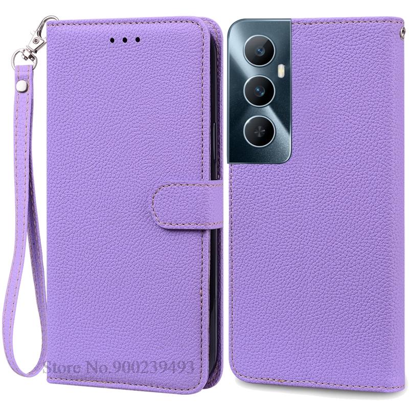 Для Realme C65 Чехол Кожаный Кошелек Книжка Чехол для Телефона Для Realme C65 4G Coque Fundas Для Oppo Realme C65 Чехол для Телефона