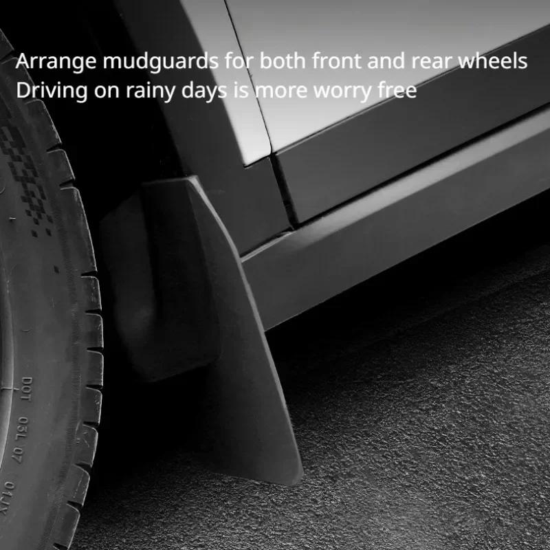 4Pcs/set Mud Flaps Splash Guards For Tesla Model X S 2017-2024 Front Rear No Drilling Wheel Mudguard Guard Fender Accessories