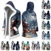 Men's Casual Christmas Print Jacket