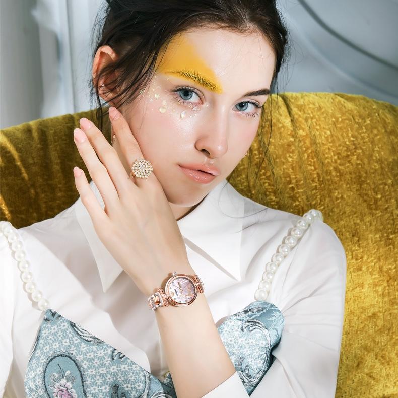 OUPINKE Watch Fashion Ins Wind Автоматические механические часы Водонепроницаемые женские часы