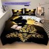 3pc Buddha Moon Cover Set - 1 Quilt Cover + 2 Pillowcases, All Seasons Bedroom Setting, Perfect for Home003