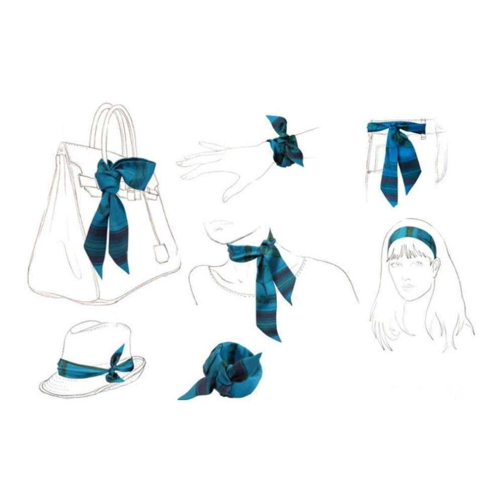 Floral Scarf Breathable Neckerchief Fashion Foulard Girl