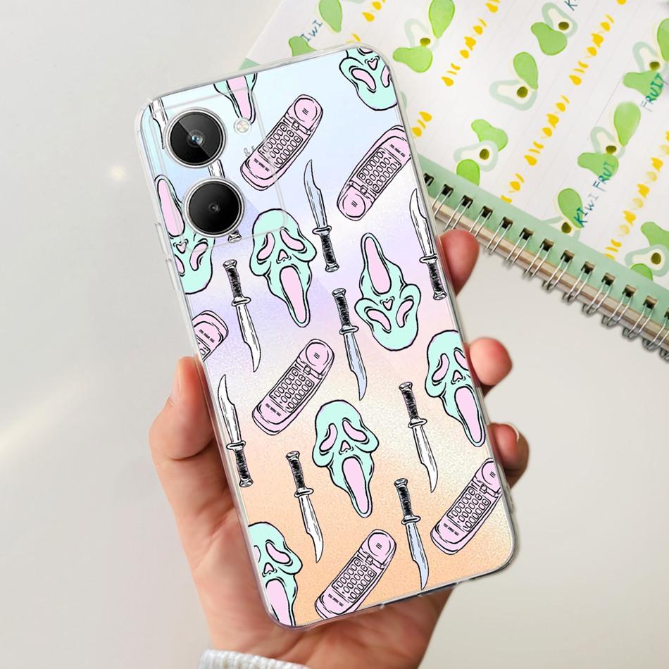 Милый чехол с рисунком Цветущего Кота для Realme 10 / Realme 10 Pro / Realme 10 Pro+ Мягкий Силиконовый TPU Чехол для Realme10 4G 10Pro Plus