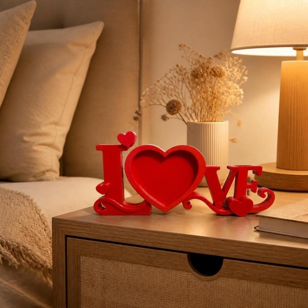 Home Decor Photo Stand Heart Shaped Picture Display Stand Photo Holder Family Decor