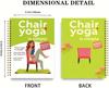 30-Day Chair Yoga Guide Book for Beginners, 60 Workouts for Weight Loss & Flexibility, Spiral Bound Senior Exercise Book (5.5x8.3 Inch, Green)