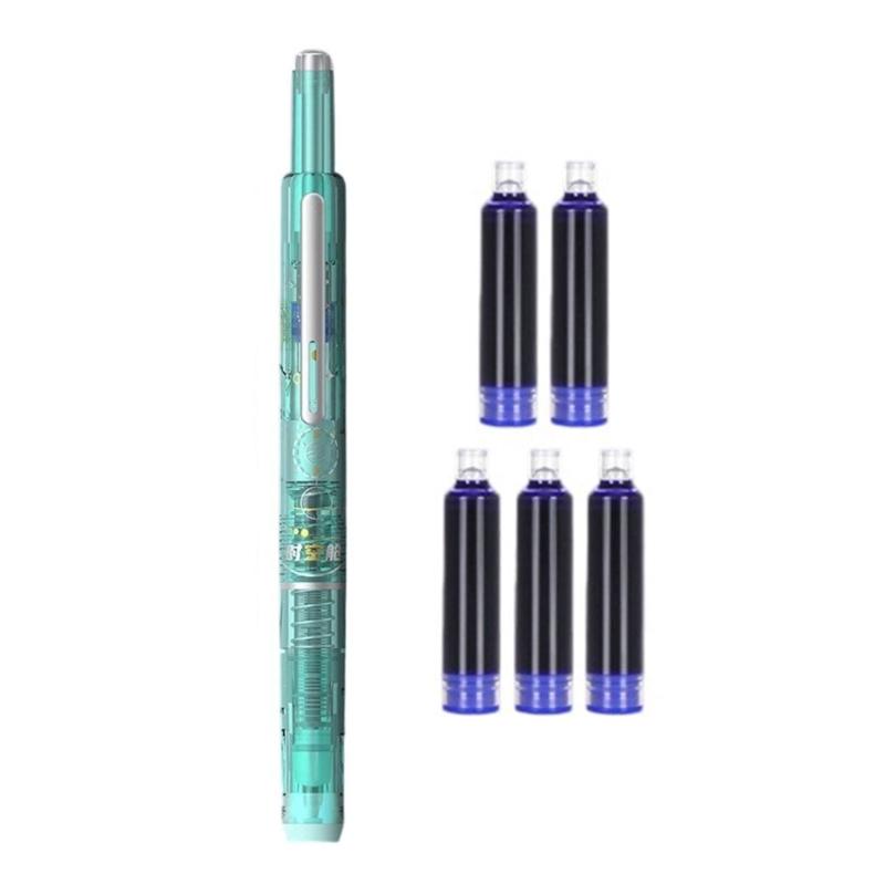 EF Nib Fountain Pen Erasable Pen Signature Pen Retractable Calligraphy Pen Smooth Writing Pen School Office Supplies