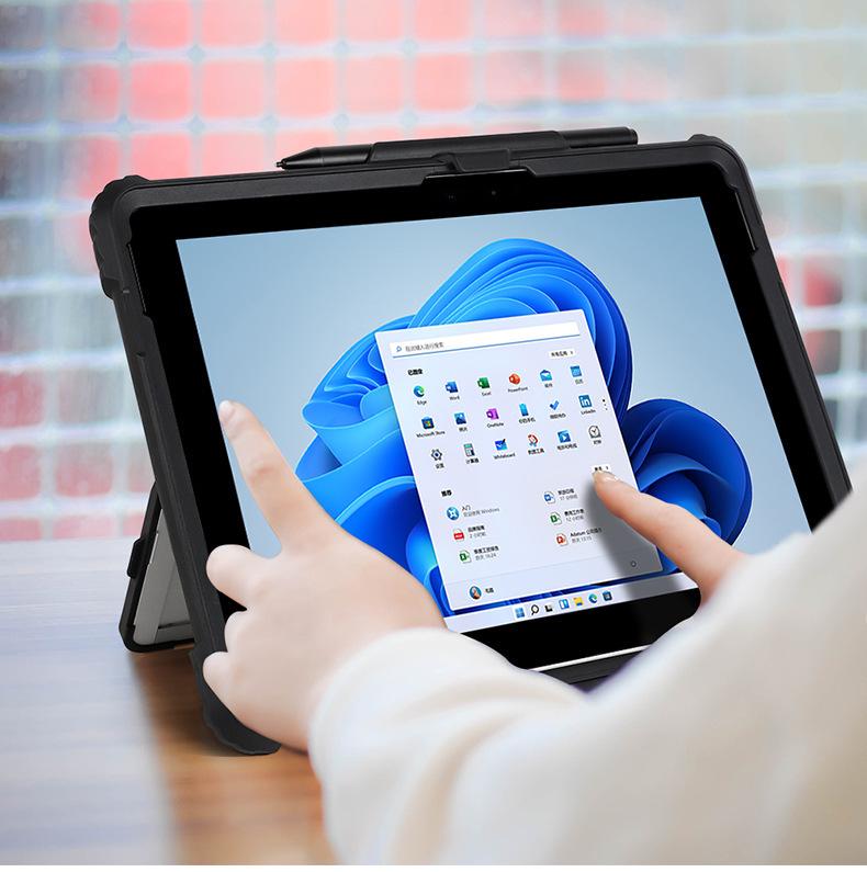 Surface Pro 4/5/6/7 Shockproof Case with Pen Slot & Stand