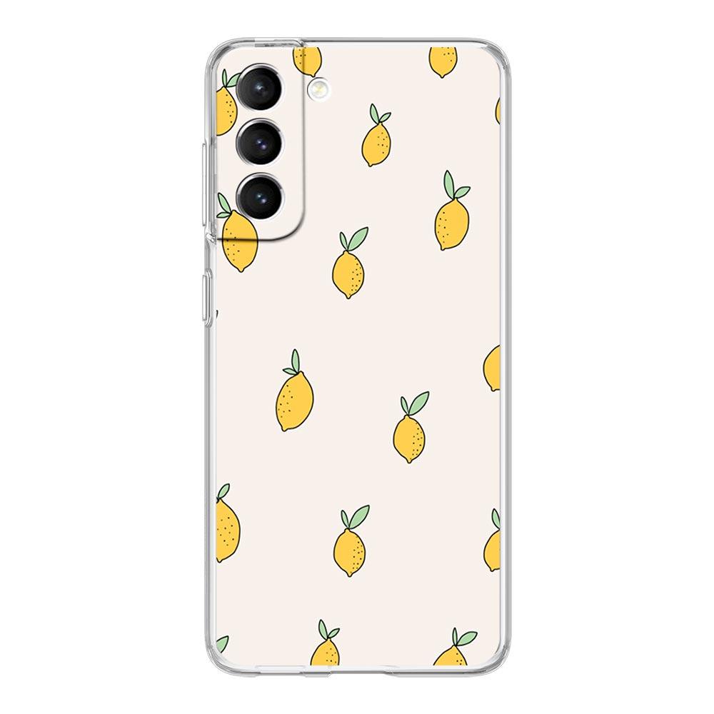 Средиземноморский Лимон Чехол для Телефона Для Samsung Galaxy S22 5G S20 Ultra S21 FE 5G S10E S9 S8 S10 Plus Note 20 10 Прозрачный Силиконовый Чехол