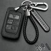 Leather Car Key Case Cover Holder Fob for Land Rover Range Rover Sport Velar Discovery 3 4 Elander 2 Evoque for Jaguar XE E-Pace