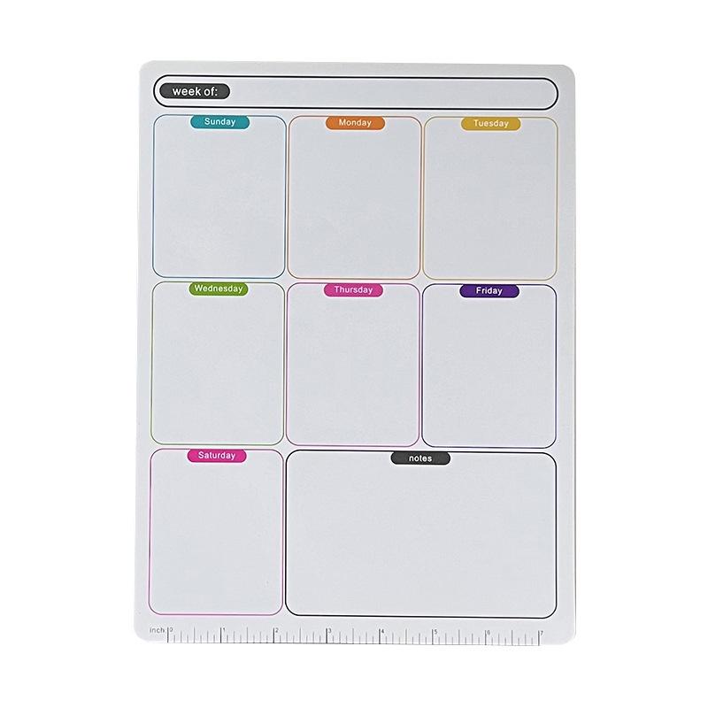 Erasable Magnetic Fridge Planner: Weekly Schedule & Memo Board