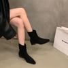 Fashion Hot Selling 2025 New Style Popular Women's Suede Long Boots Soft Platform Boots Side Zipper Women Western Solid Luxury Boots