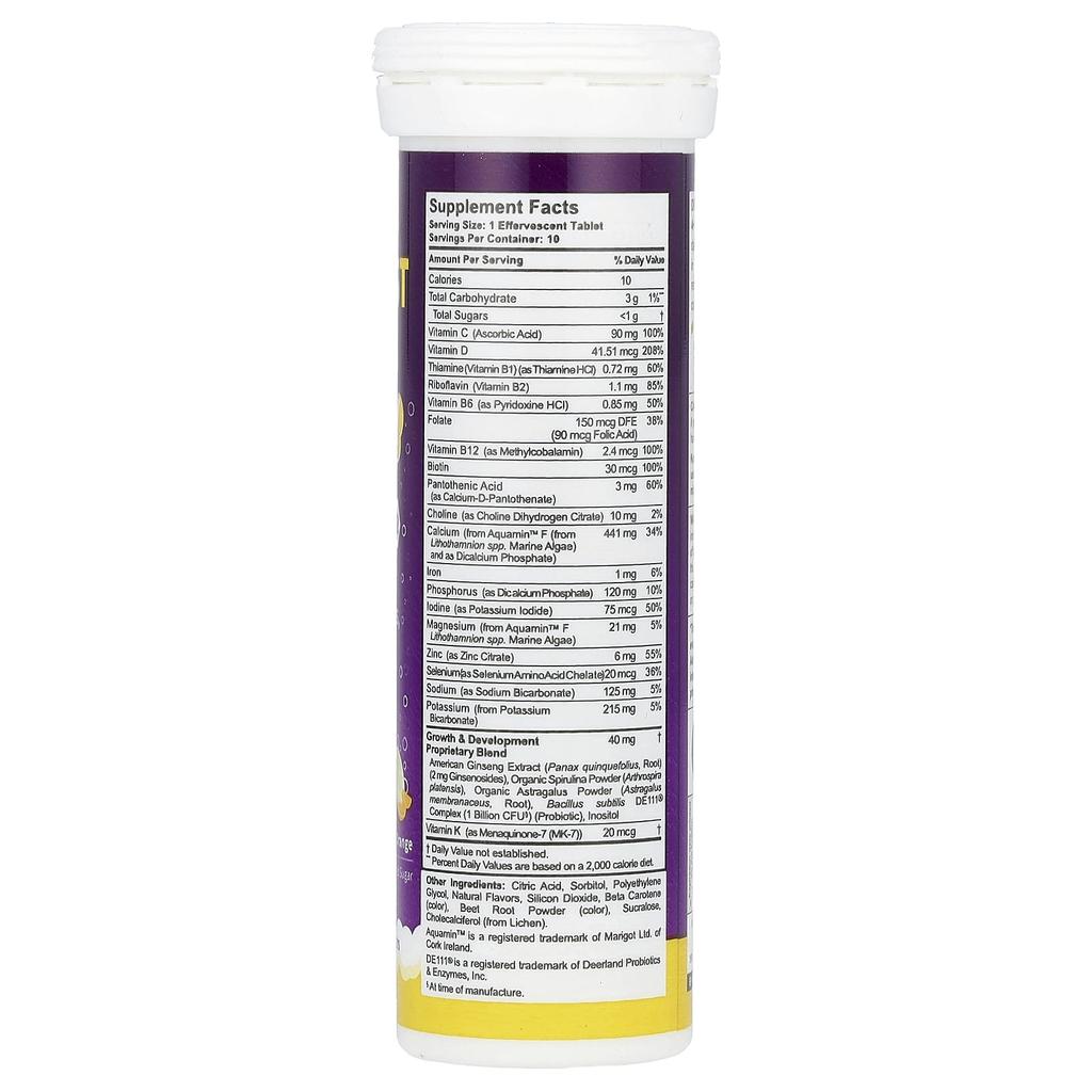 NuBest, Tall® Sebum, апельсин, 10 шипучих таблеток