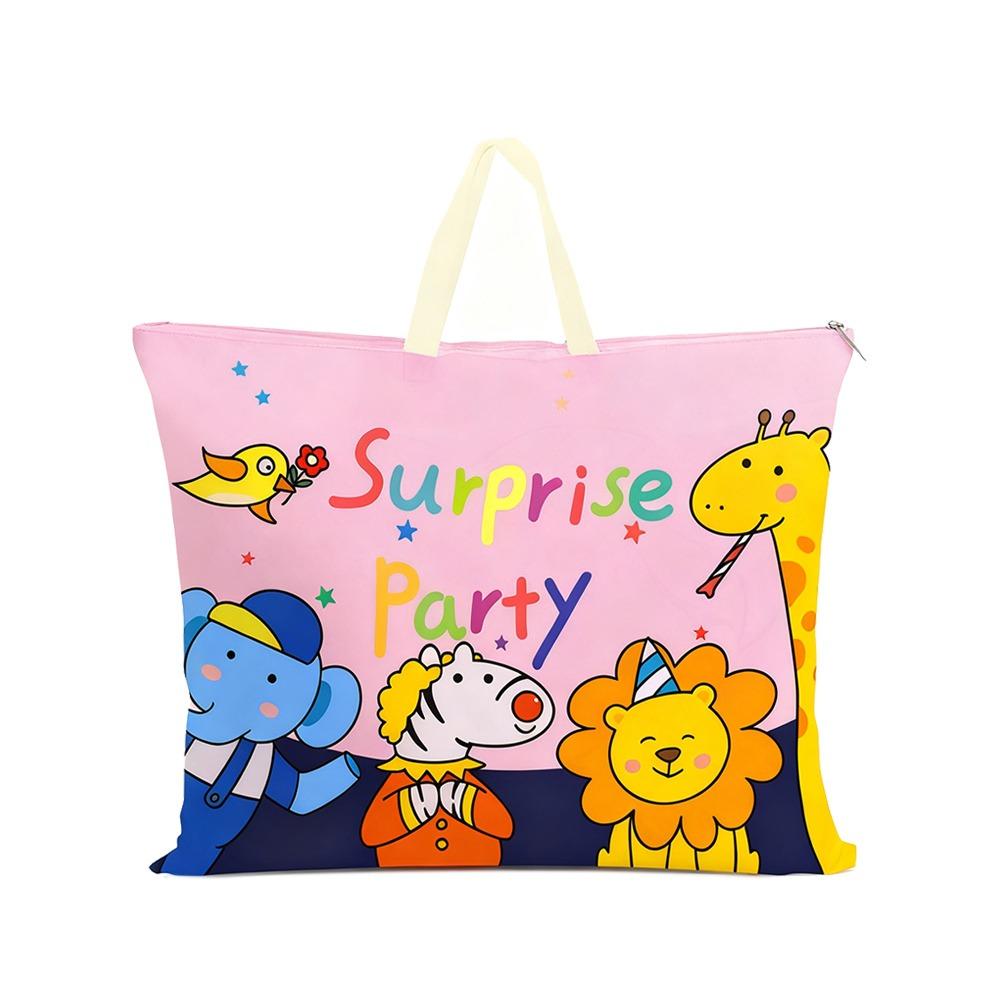 Cartoon Print Kindergarten Quilt Storage Bag Oxford Cloth Large Capacity Mommy Maternity Bag Multi-Purpose Lightweight