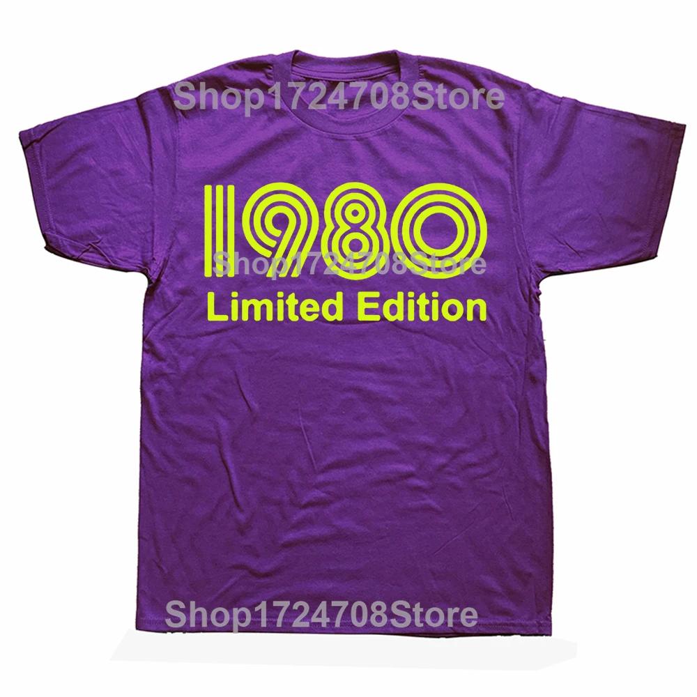 Novelty Awesome 1980 Limited Edition Funny 45th T Shirts Graphic Cotton Streetwear Short Sleeve Birthday Gifts Summer T-shirt