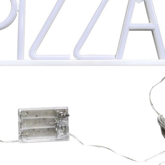 Пицца Буква Неоновая Вывеска Светодиодный Свет Креативной Формы Энергосберегающее Мерцание Бесплатная Стена Художественный Фон Неоновая Лампа Декор