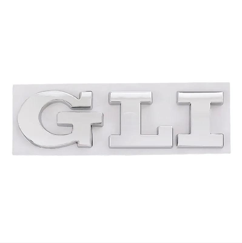 3D Metal GLI Logo Car Rear Trunk Letter Badge Decal Emblem Sticker Accessories For Volkswagen Golf Bora VW Jetta MK4 MK5 MK6 MK7 BAM1
