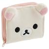 Rilakkuma Plush H110 X W120 X D35mm San-X Wallet, Korilakkuma, WL38002,