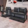 3-Person Billiard Viewing Sofa Set with Footrest