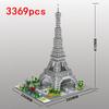 Micro Bricks Mini Architecture Sets Eiffel Tower Big Ben Rome Colosseo Model Building Diamond Blocks Pyramid Pisa Taj Mahal Kits