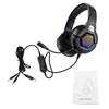 Docooler Gaming Headset 50mm Driver Computer Headset Omnidirectional RGB Lighting for Desktop and Game Consoles (with Microphone), (with Microphone),
