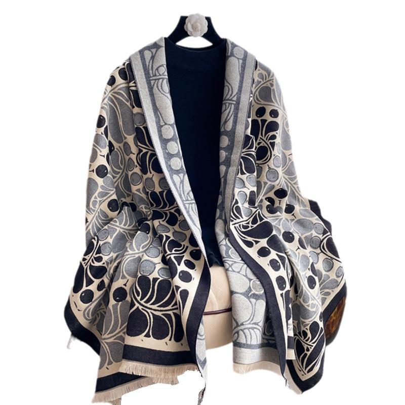 Геометрический шарф, Шаль высокого класса, Шарф, омолаживающий, Студентки выходят с теплыми женщинами