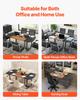 VEVOR Conference Table, 1800 mm Oval Office Meeting Table for 6-8 Person, Modern Seminar Desk with Metal Legs, Large Meeting Desk for Office