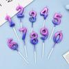 Gradient Cake Candles 0-9 Number Cake Topper For Adults Kids Girl Boy Baby 1st Birthday Party Cake Decoration Supplies Wedding
