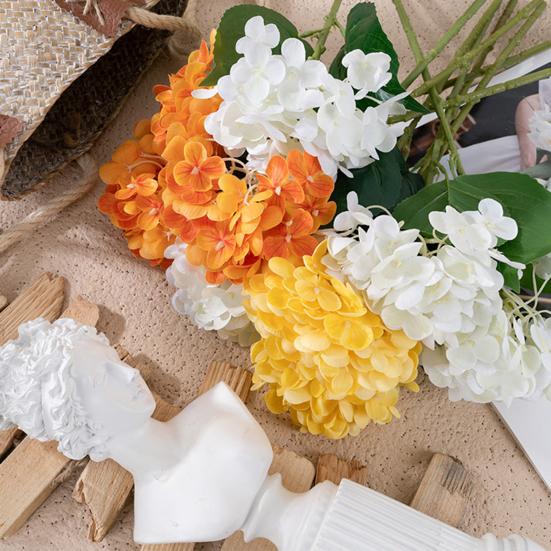 Гортензия Имитация цветка Невыцветающий искусственный домашний декор Не требует ухода Искусственная гортензия