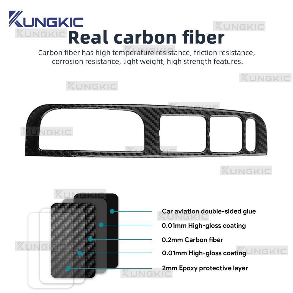 Soft Carbon Fiber Sticker For Volkswagen VW Golf 4 Jetta Bora MK4 R32 GTI 1999-2004 LHD RHD Car Window Lift Panel Frame Trim