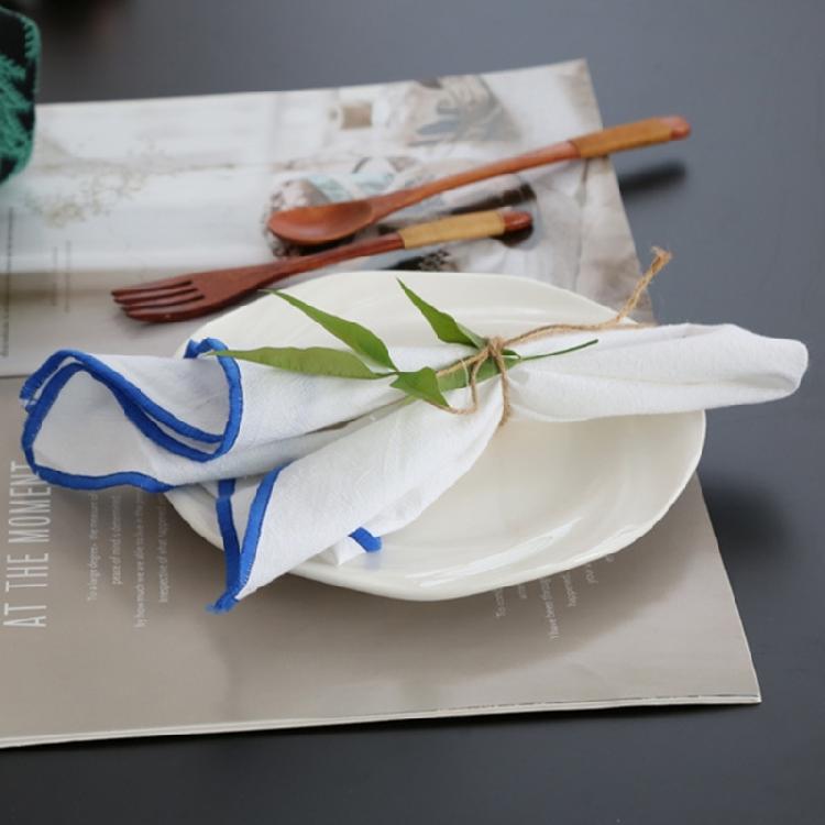 Набор из 4 хлопковых обеденных салфеток, долговечная хлопковая ткань, щедрый размер