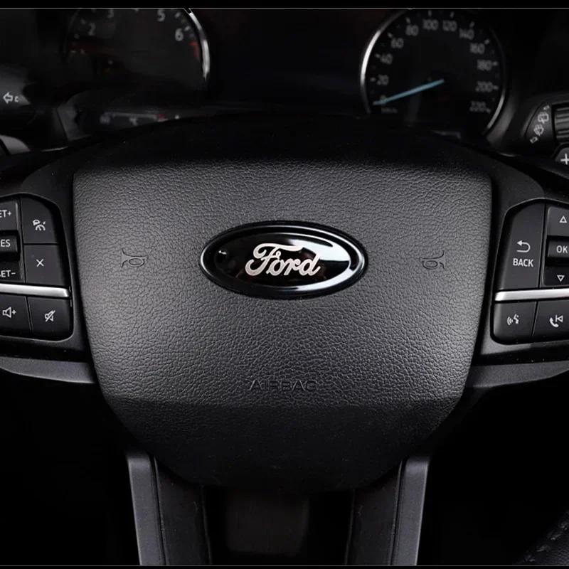 New 2026 Car Sticker 3pcs Car Front Emblem Rear Logo for Ford Focus Sedan Escape Escort Mondea Edge Taurus Exolorer Territory St
