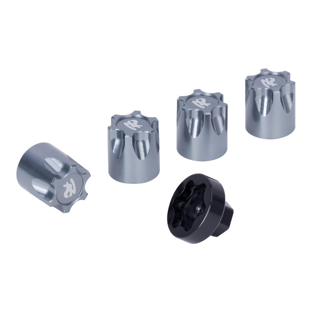 Metal Wheel Rim Center Cap Dust Cap M4 Nut 4PCS for 1/10 RC Crawler Car Axial SCX10 D90 TRX4 TF2 CC01 Capra Upgrade